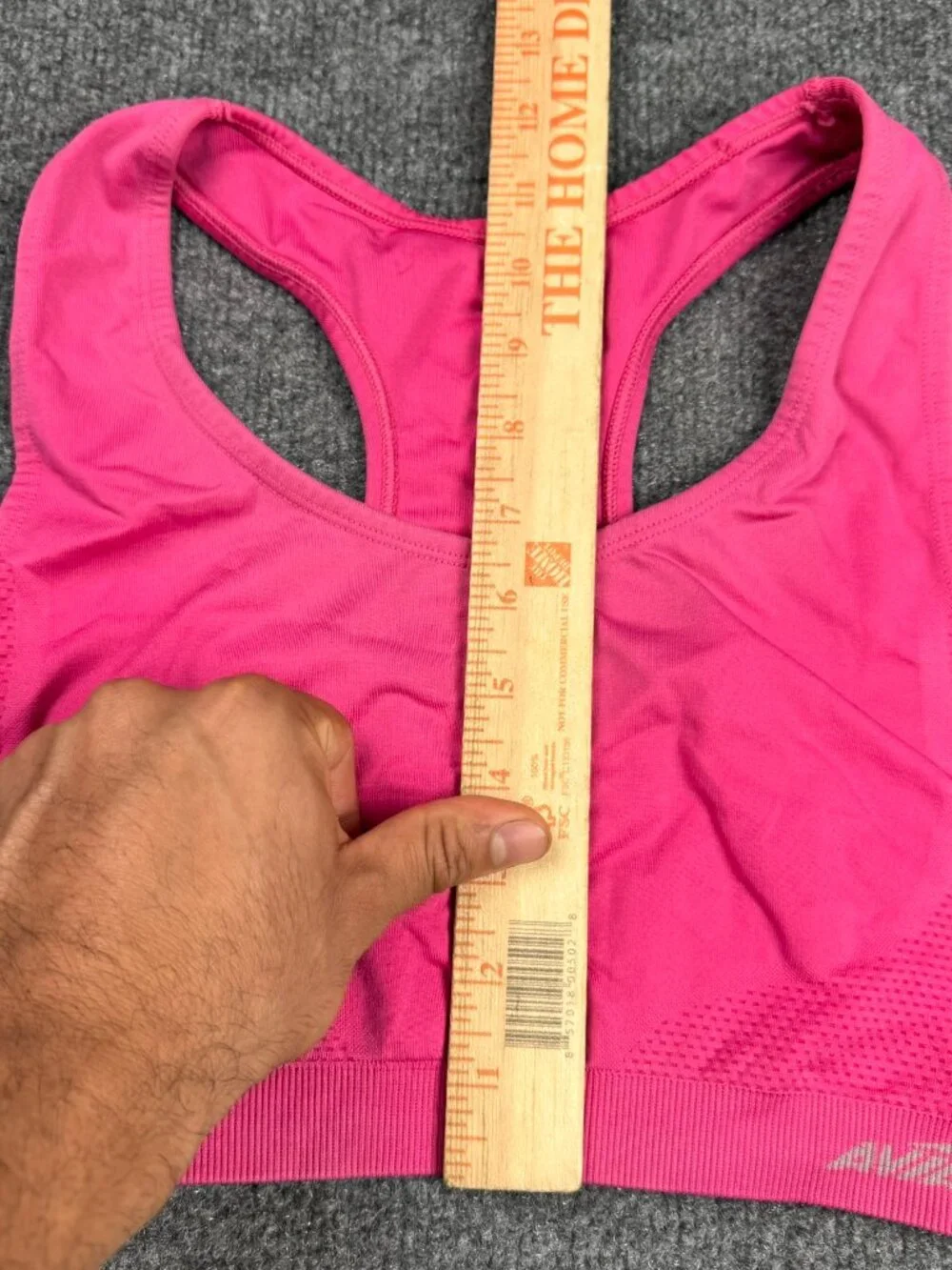 Avia Pink Seamless Sports Bra Racerback Athletic Top XL/2XL (No Size Tag) MSMTS